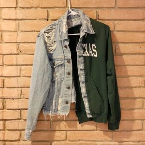 LF Texas sweatshirt & denim jacket